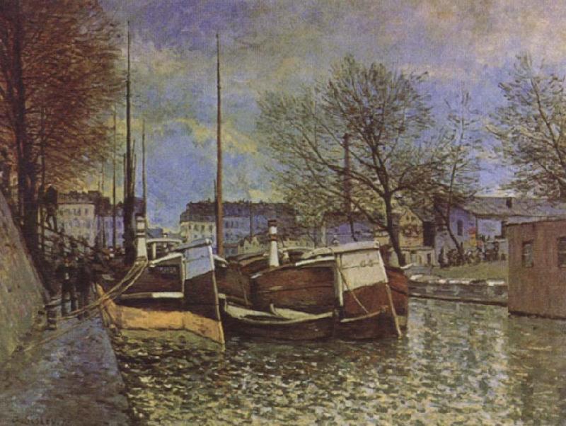 Alfred Sisley Saint-Martin Canal in Paris China oil painting art